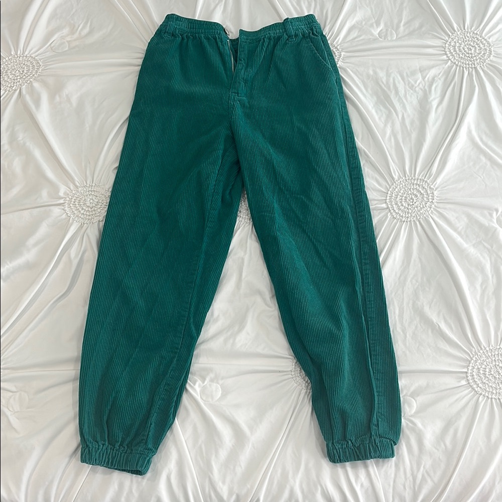 Green Forever 21 Women’s Corduroy Pants
